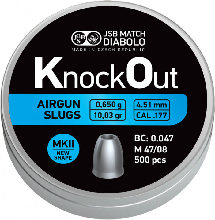 Jsb Knock out slug .177 MKII (4.51mm) 10.03gr 500s