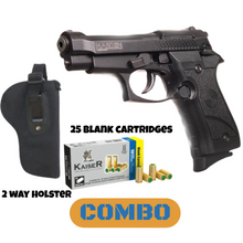 Load image into Gallery viewer, Combo Niksan nks84 9mm blank/pepper pistol
