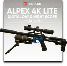 Load image into Gallery viewer, HikMicro Alpex 4K Lite A40EL LRF Night Vision Rifle Scope with infrared Illuminator