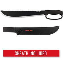 Load image into Gallery viewer, Coast F1400 Utility Machete 14" w/Nylon Sheath - Blister