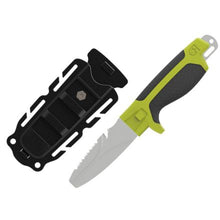 Load image into Gallery viewer, Tanu Dive and Rescue Knife w/Blunt Tip Nav Green