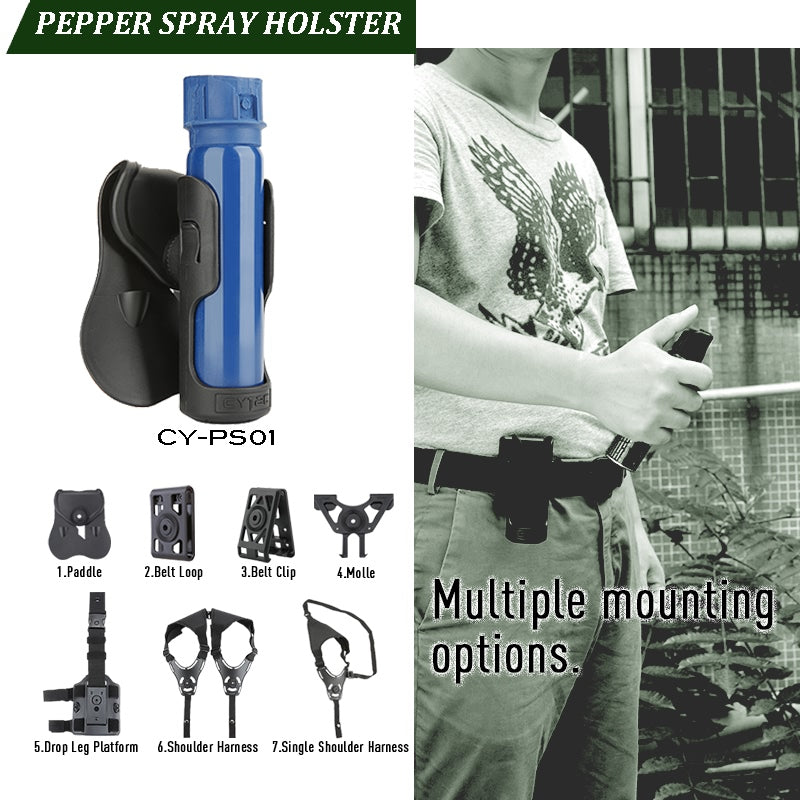 Cytac ps01 universal 1.5" pepper spray paddle holster Karani Outdoor