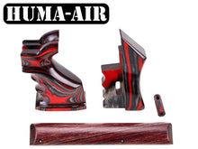Load image into Gallery viewer, Huma-air FX Impact Laminated Grip Set Apple Jack Red