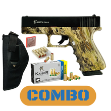 Load image into Gallery viewer, COMBO Kuzey GN19 Camo 9mm blank pepper pistol