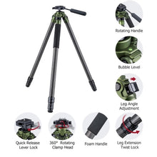 Load image into Gallery viewer, Trakiom Tripod picatinny/arca 65cm to 160cm Carbon
