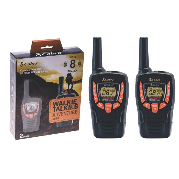COBRA 2-WAY RADIO 8KM (2PACK) AM655