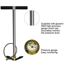 Load image into Gallery viewer, 4500PSI 300bar 30mpa Hand Operated Air Pump Stainless Steel Three Stage
