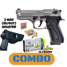 Load image into Gallery viewer, Ekol Firat Compact Fume 9mm blank/pepper pistol + 25 blanks + holster
