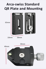 Load image into Gallery viewer, Rifle Tripod stc-324 with pg-40 arca ball head &amp; 1/4&quot; thread
