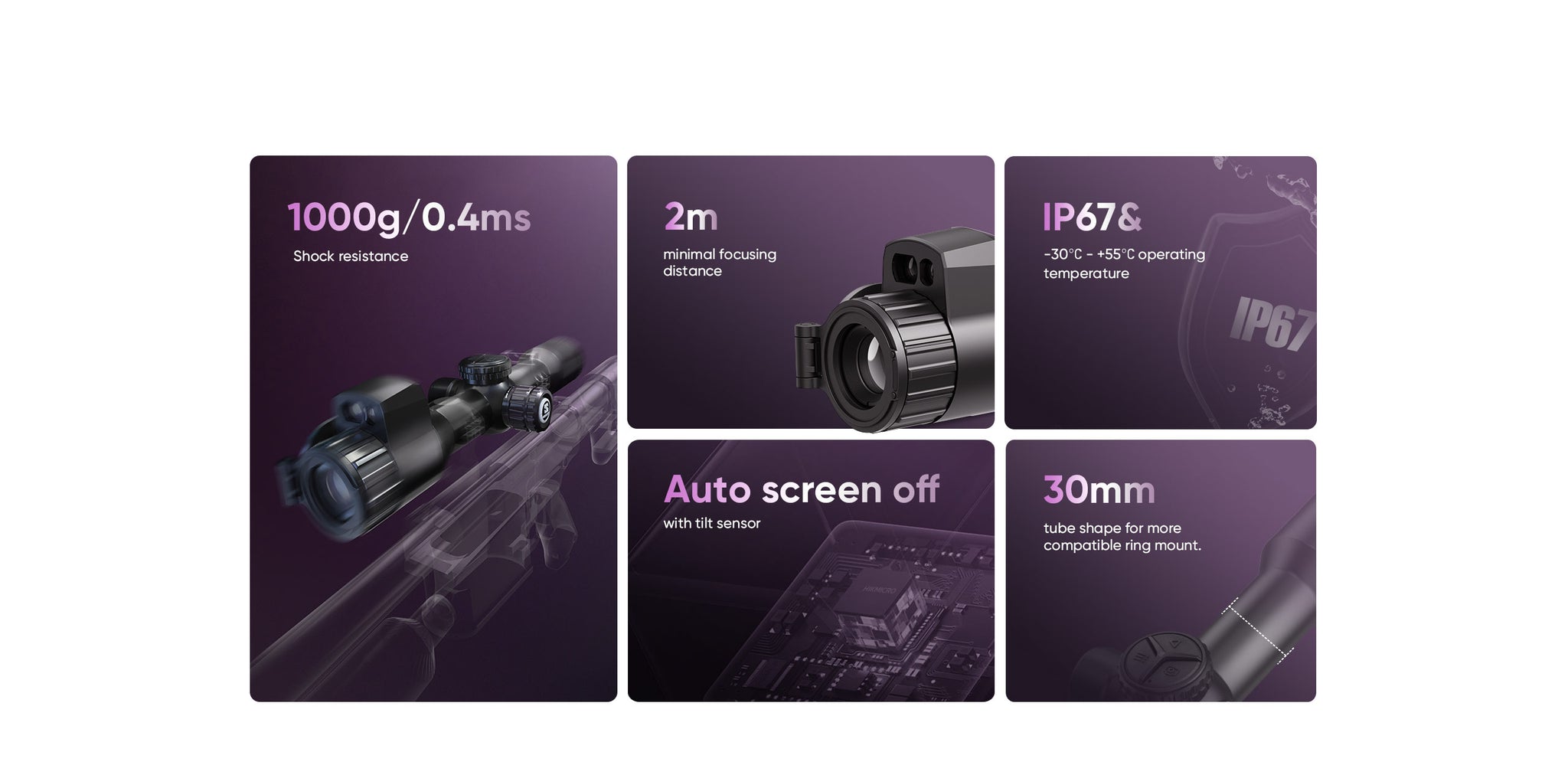HikMicro Alpex 4K Lite A40EL LRF Night Vision Rifle Scope with