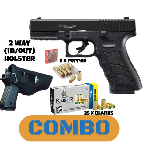 Ekol Gediz Combo (pistol+case+5 pepper+25 blanks+holster