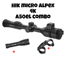 Load image into Gallery viewer, HikMicro Alpex 4K A50EL LRF DAY/Night Vision Rifle Scope with infrared Illuminator &amp; applied ballistics
