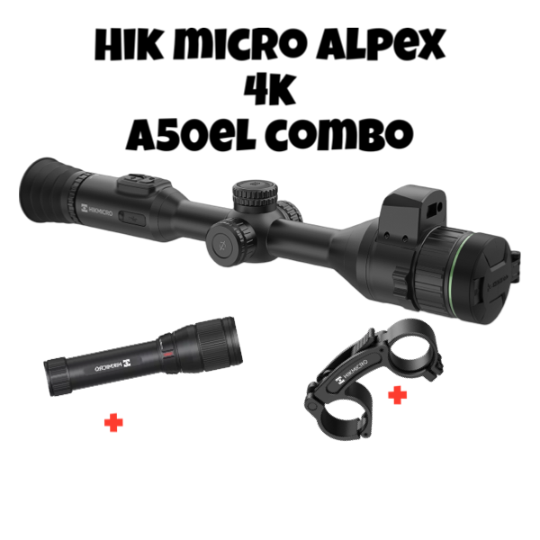 HikMicro Alpex 4K A50EL LRF DAY/Night Vision Rifle Scope with