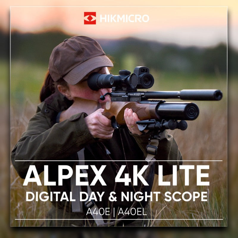 HikMicro Alpex 4K Lite A40EL LRF Night Vision Rifle Scope with
