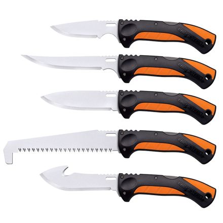 Cold Steel Click-N-Cut MAX 5 Pc Hunting Kit w/Belt Case