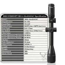 Load image into Gallery viewer, Discovery MS 6-24X42 AOAC scope
