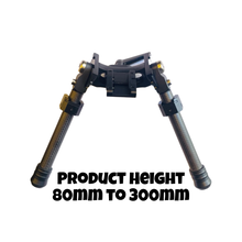 Load image into Gallery viewer, Tactical Bipod Wide stance carbon finish
