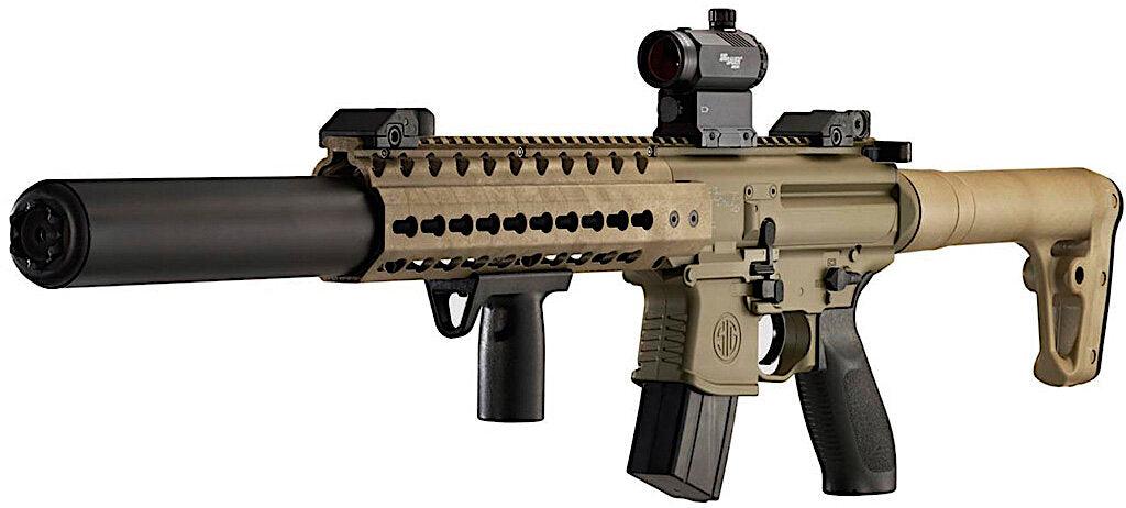 Sig sauer Mcx 4.5mm co2 pellet rifle with sig sauer red dot