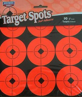 Birchwood Casey TARGET SPOTS® ORANGE 2 INCH, 90 TARGETS