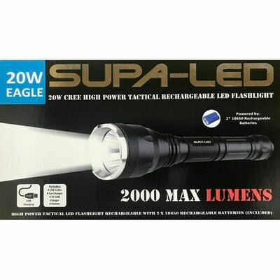 SUPALED EAGLE 2000L RECH W CHARGERS AND HOLSTER IN STORAGE BOX SL6028SB