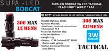 Load image into Gallery viewer, SUPALED BOBCAT 3W LED 1 AAA WITH CLIP TACTICAL SL6021
