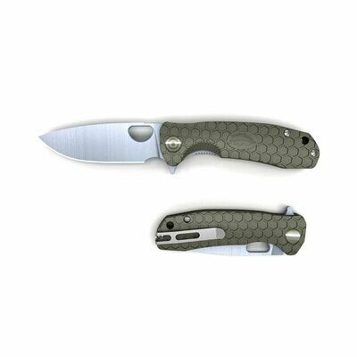 FL-GRN HONEY BADGER FLIPPER LR LARGE - GREEN