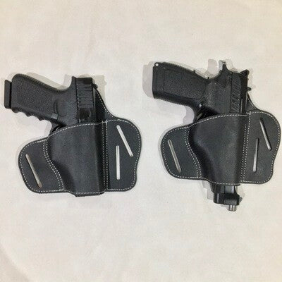 Holster Leather Outside Medium-large Left-right Straight-angle