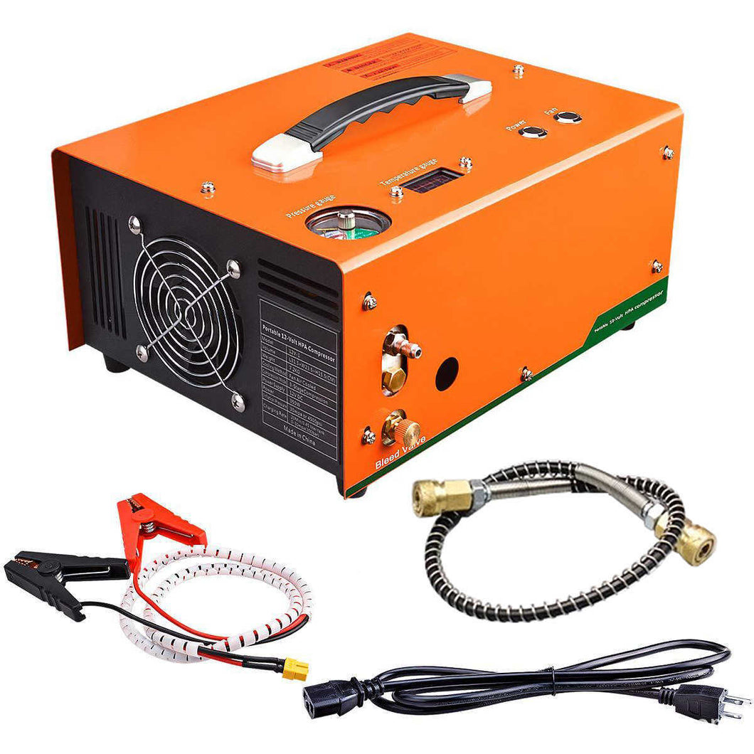Portable PCP Compressor 12/220v 310 bar air cooled w-auto shutoff