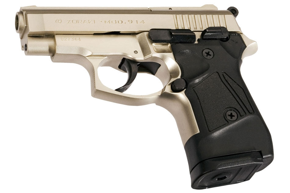 Zoraki model 914 satin 9mm blank/pepper pistol