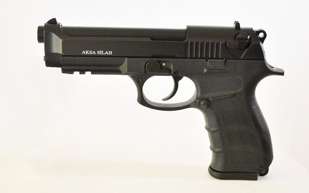 AKSA k11 black blank pepper 9mm pistol