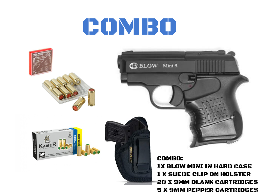 !!!COMBO!!! Blow mini 9mm blank/pepper pistol