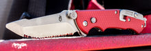 Load image into Gallery viewer, Gerber Hinderer Rescue Knife 3.5&quot; Blunt Tip Serrated Blade, Seat Belt Cutter, Window Breaker, Oxygen Tank Wrence and Tool Kit
