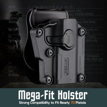 Load image into Gallery viewer, Cytac Mega Fit paddle holster w/index release &amp; angle adjustment. UHFS
