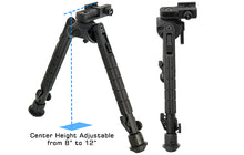 Load image into Gallery viewer, UTG Recon 360 TL Bipod, 8&quot;-12&quot; Center Height, Picatinny
