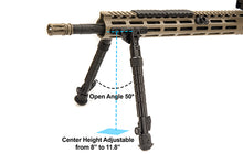 Load image into Gallery viewer, UTG RECON FLEX M-LOK Bipod, Matte Black, 8.0&quot;-11.8&quot; Center Height
