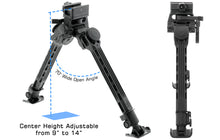 Load image into Gallery viewer, UTG Big Bore Full Stability Bipod, 9&quot;-14&quot; Center Height
