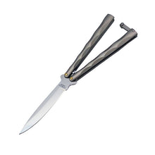 Load image into Gallery viewer, Ace Butterfly Knife w/Satin Contoured Handle

