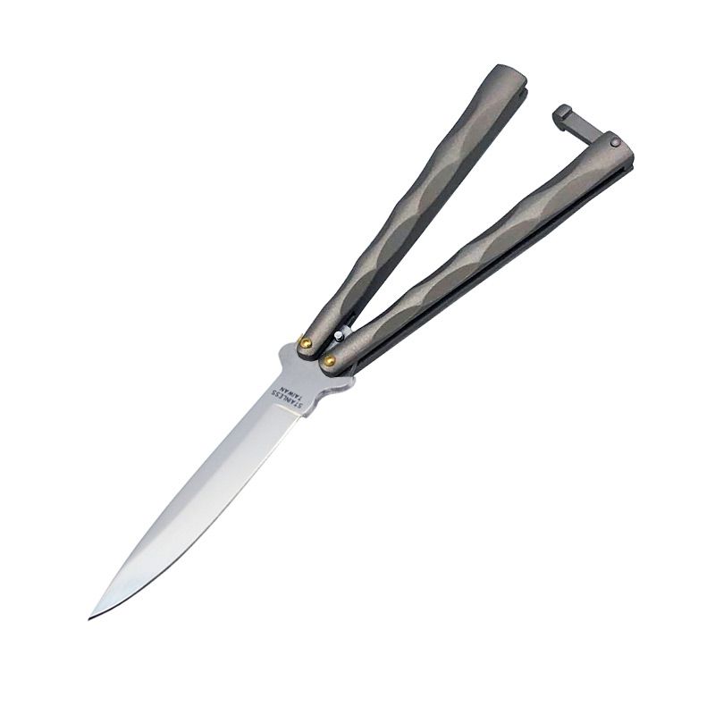 Ace Butterfly Knife w/Satin Contoured Handle