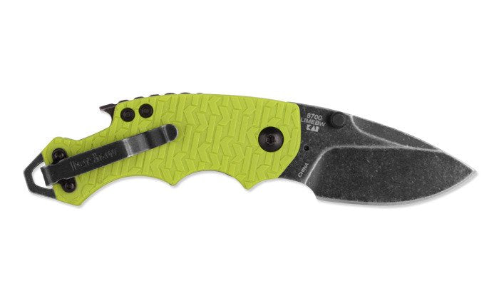 Kershaw Shuffle lime Handle w/BlackWash Blade Finish – Karani