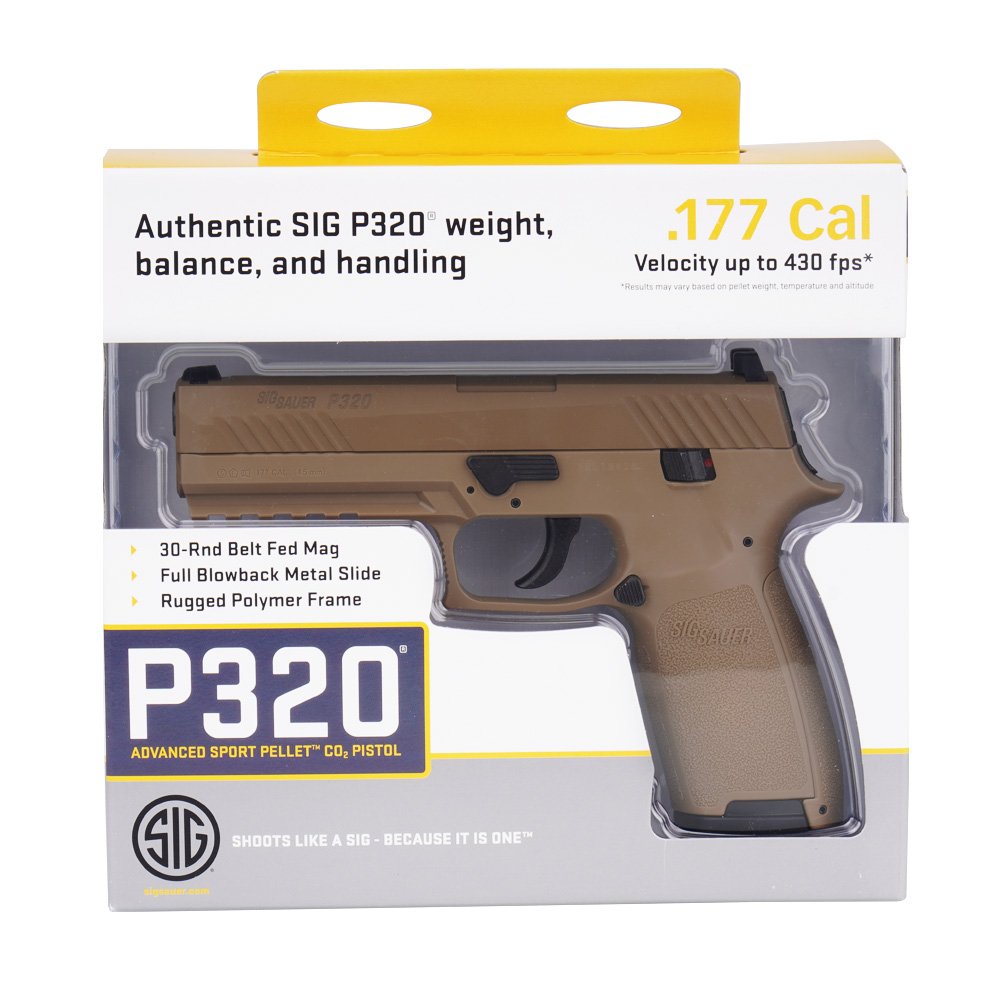 Sig Sauer p320 pellet pistol co2 4.5mm