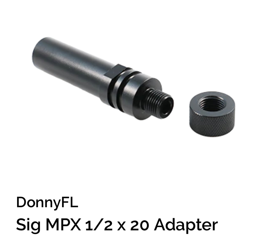 Silencer Adaptor DonnyFL Sig MPX 1/2 x 20
