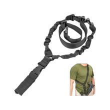 Load image into Gallery viewer, Gun Sling Tactical 1 point Black
