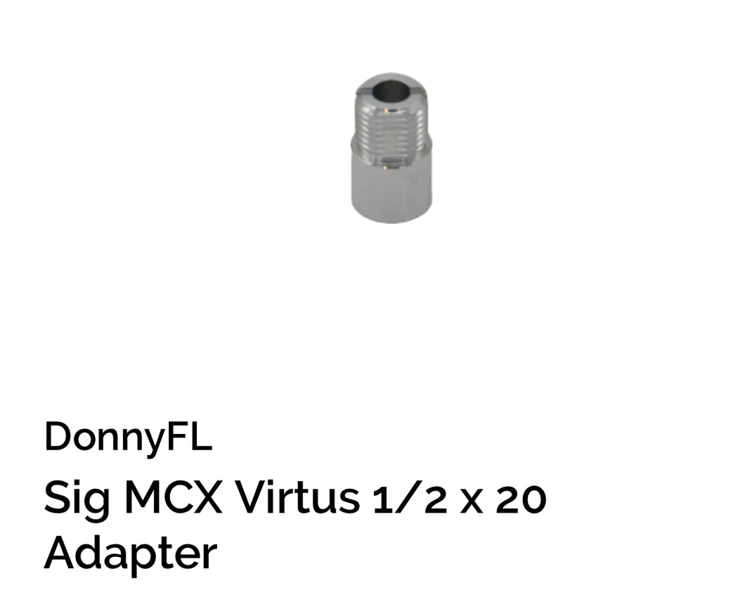 Silencer Adaptor DonnyFL Sig MCX Virtus 1/2 x 20