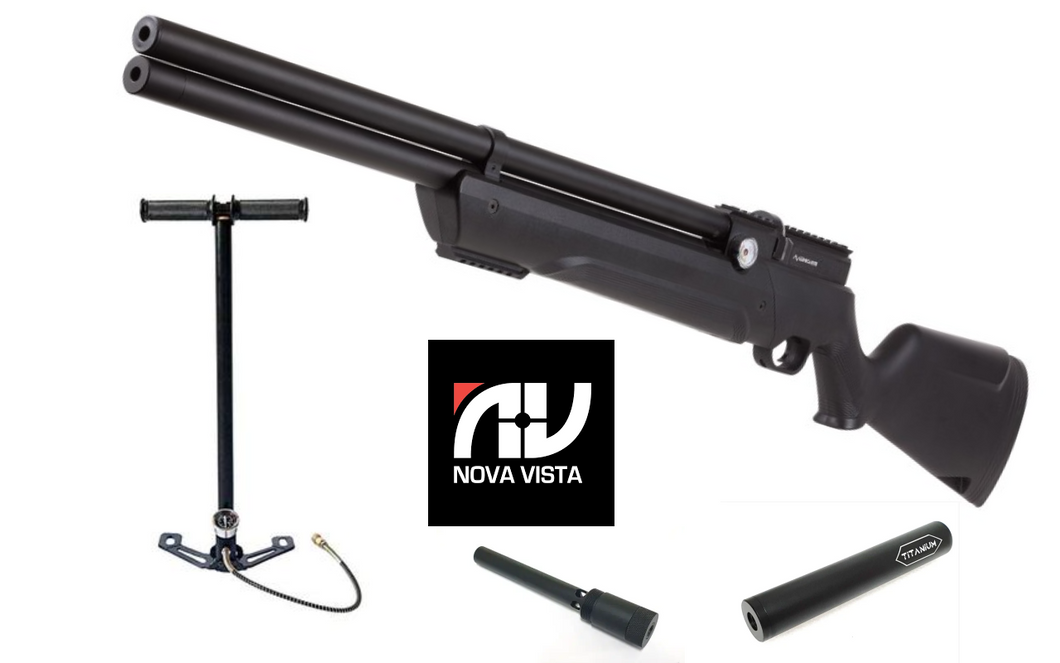 COMBO Nova Vista Leviathan PS-Z 5.5MM Avenger w/pump/silencer/adaptor aka air Venturi avenger