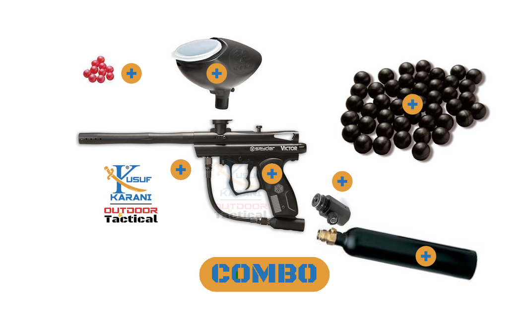 Riot combo 2 (Spyder Victor+hopper+cylinder+on/off valve+20 pepper + 200 nylon)