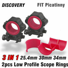 Load image into Gallery viewer, scope mounts picatinny 2 piece medium 25/30/34mm
