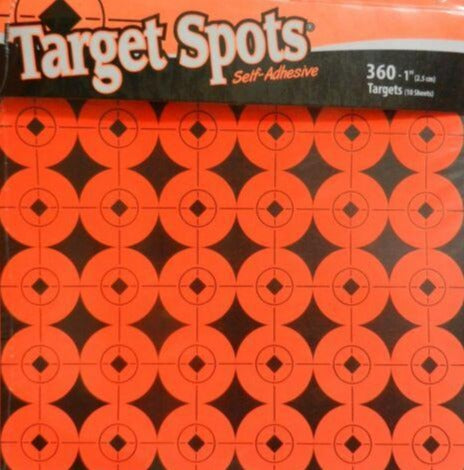 Birchwood Casey Target Spots®  Orange 1 Inch, 360 targets TARGET SPOTS® ORANGE 1 INCH, 360 TARGETS